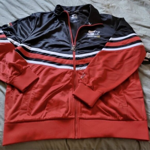 STARTER X Budweiser 50th Anniversary Full Zip Jacket Black Label Red 032026 - Picture 2 of 10